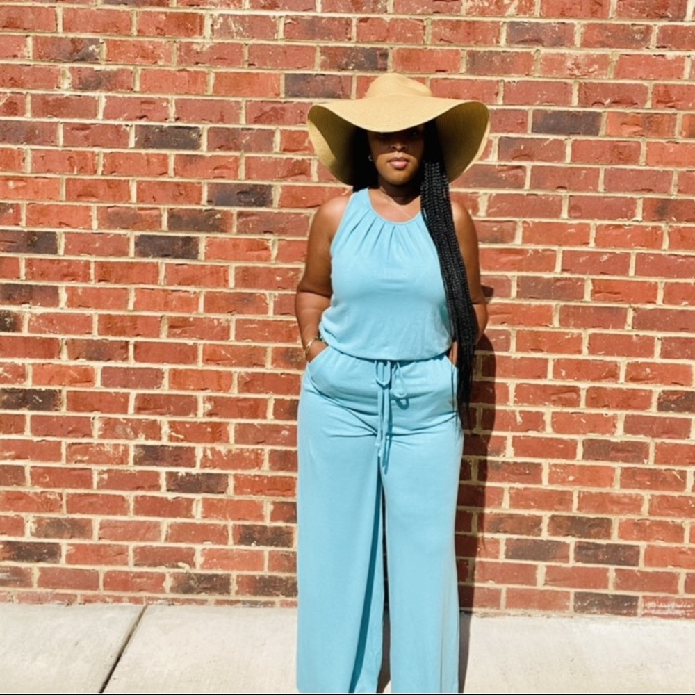 Bombshell Ash Mint Jumpsuit